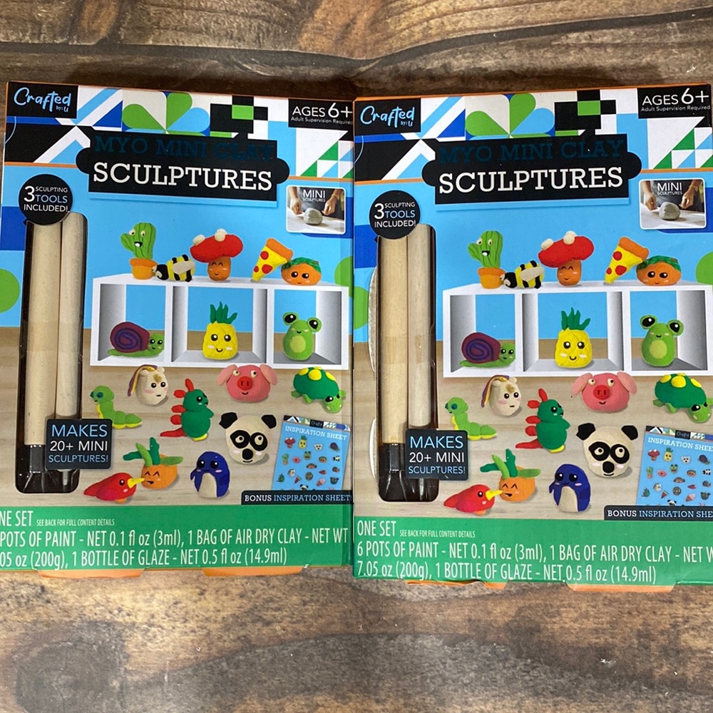 Sculptures Clay Mini kits lot of 2 kits